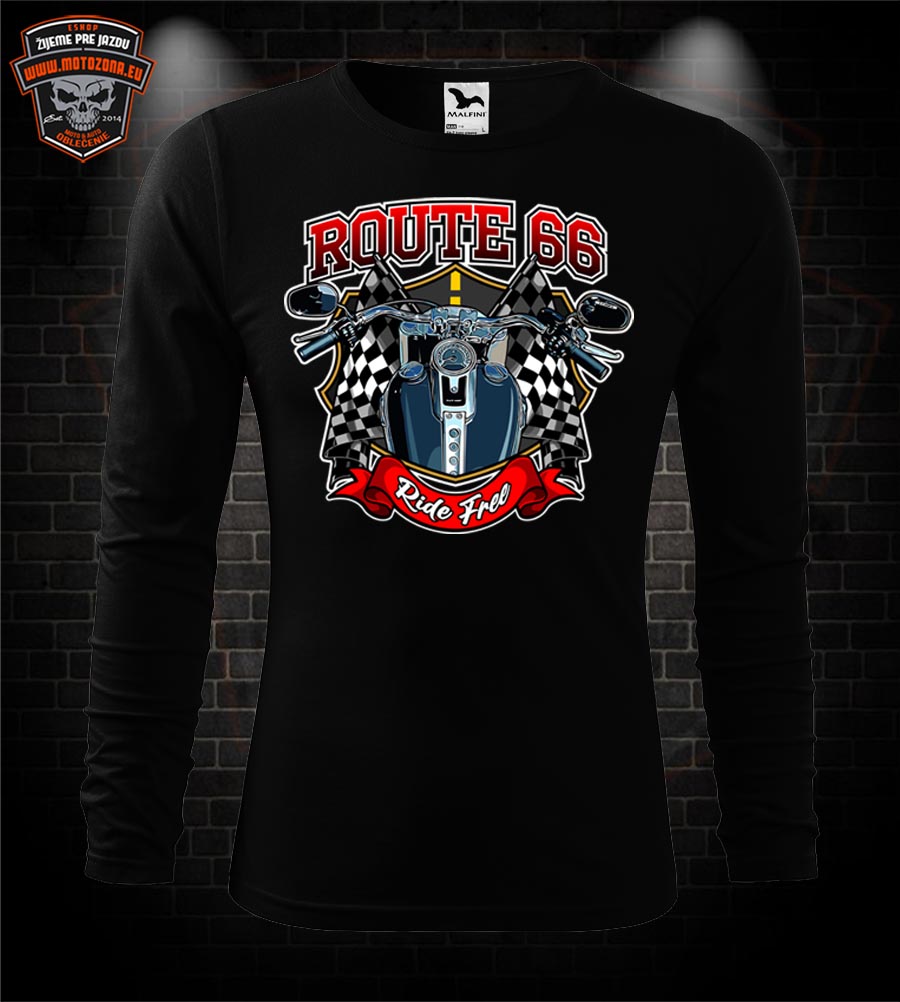 Mototričko s dlhým rukávom Route 66 - Ride Free