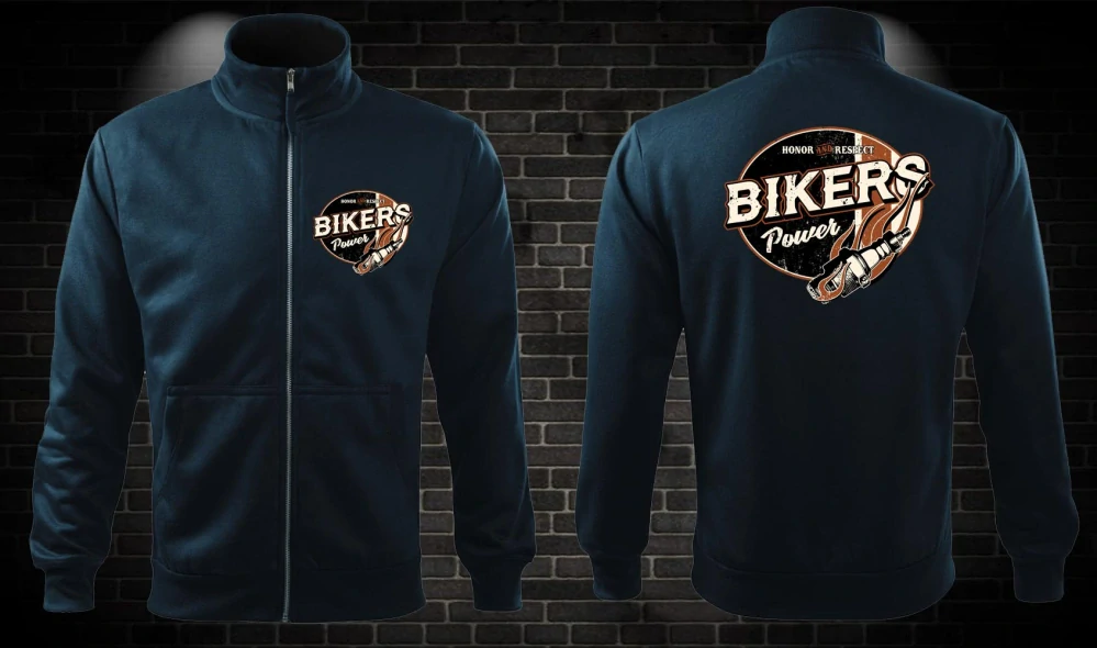 Zipsová moto mikina Bikers Power