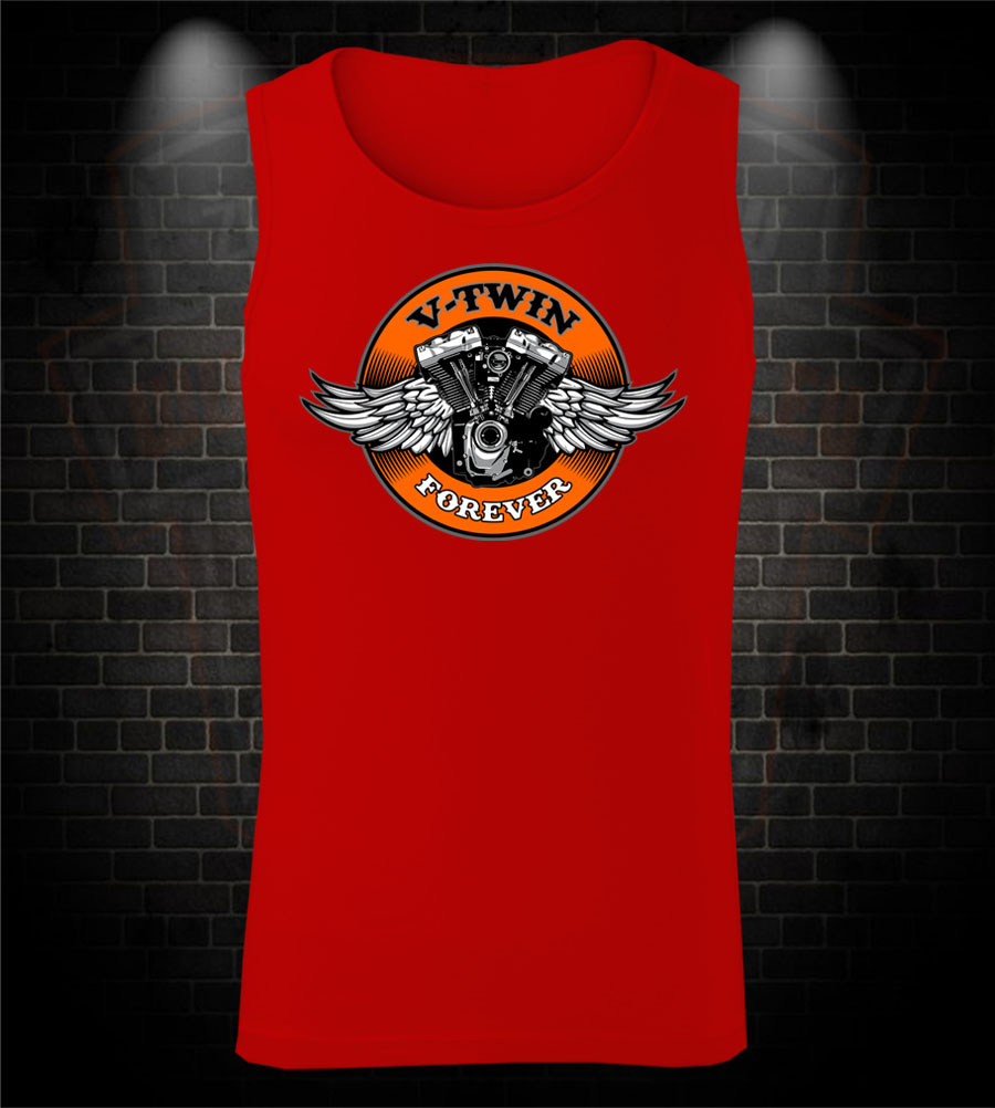 Motorkárske tielko V-Twin Forever