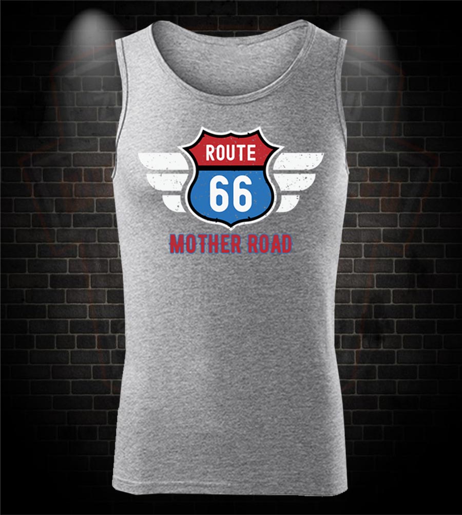 Motorkárske tielko Mother Road - Route 66