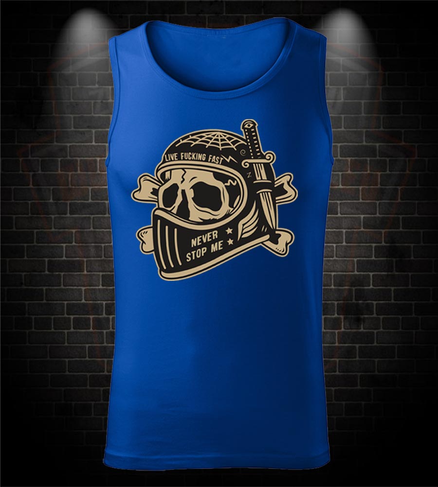 Motorkárske tielko Live Fucking Fast