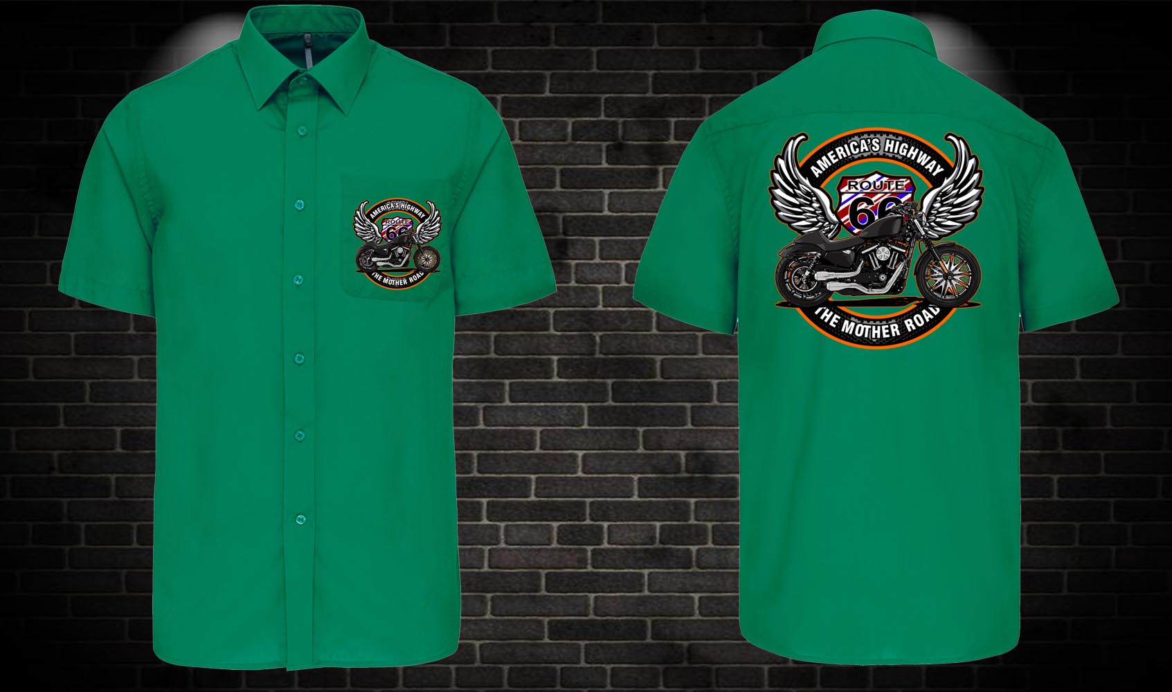 Motorkárska košeľa America´s Highway