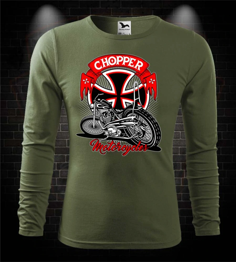 Mototričko s dlhým rukávom Chopper Motorcycles