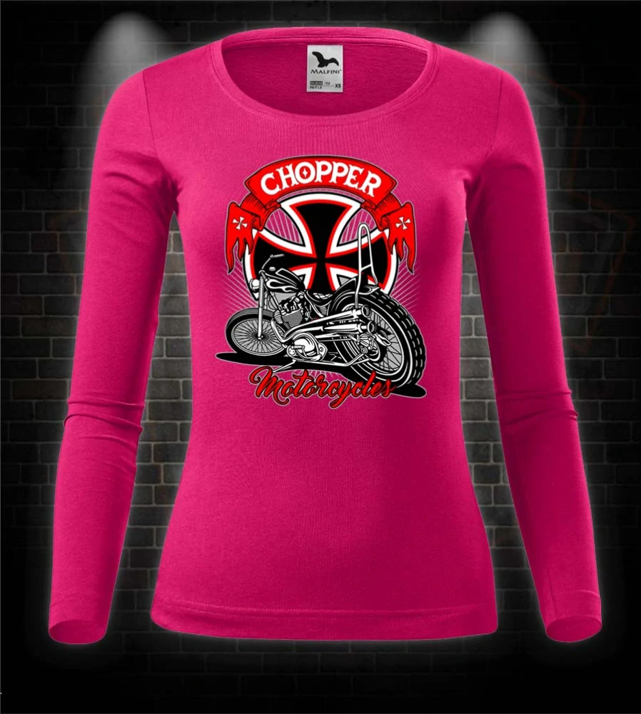 Dámske moto tričko s dlhým rukávom Chopper Motorcycles