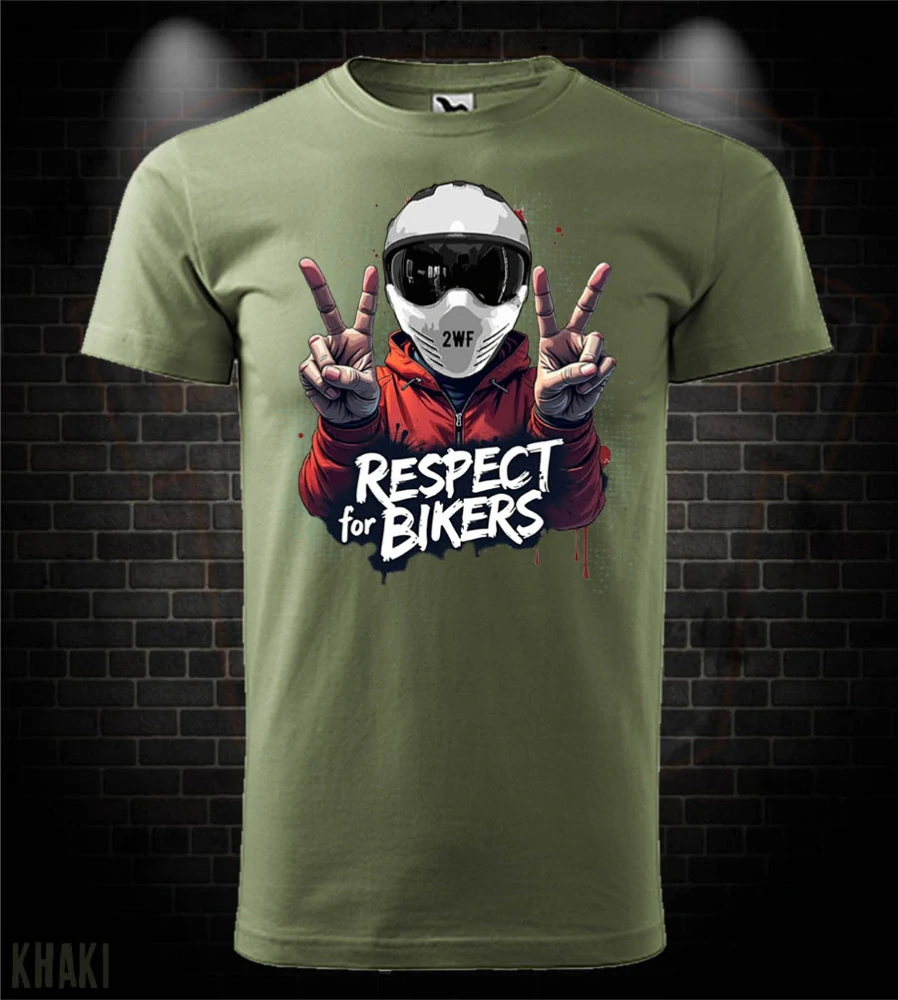 Motorkárske tričko Respect for Bikers