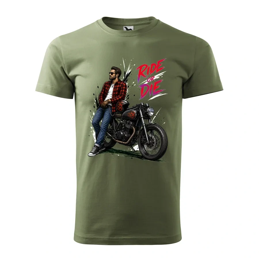Motorkárske tričko Ride or Die - Cafe Racer | Štýl a sloboda