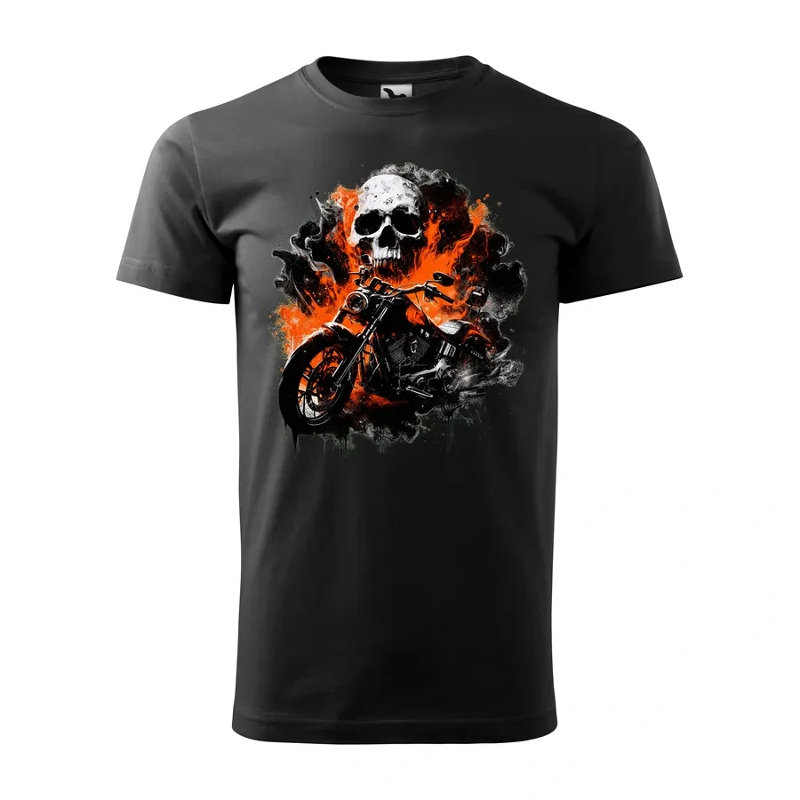 Motorkárske tričko Skull Ride | Sila a charakter