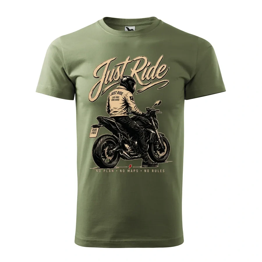 Motorkárske tričko Just Ride | Čistá radosť z jazdy