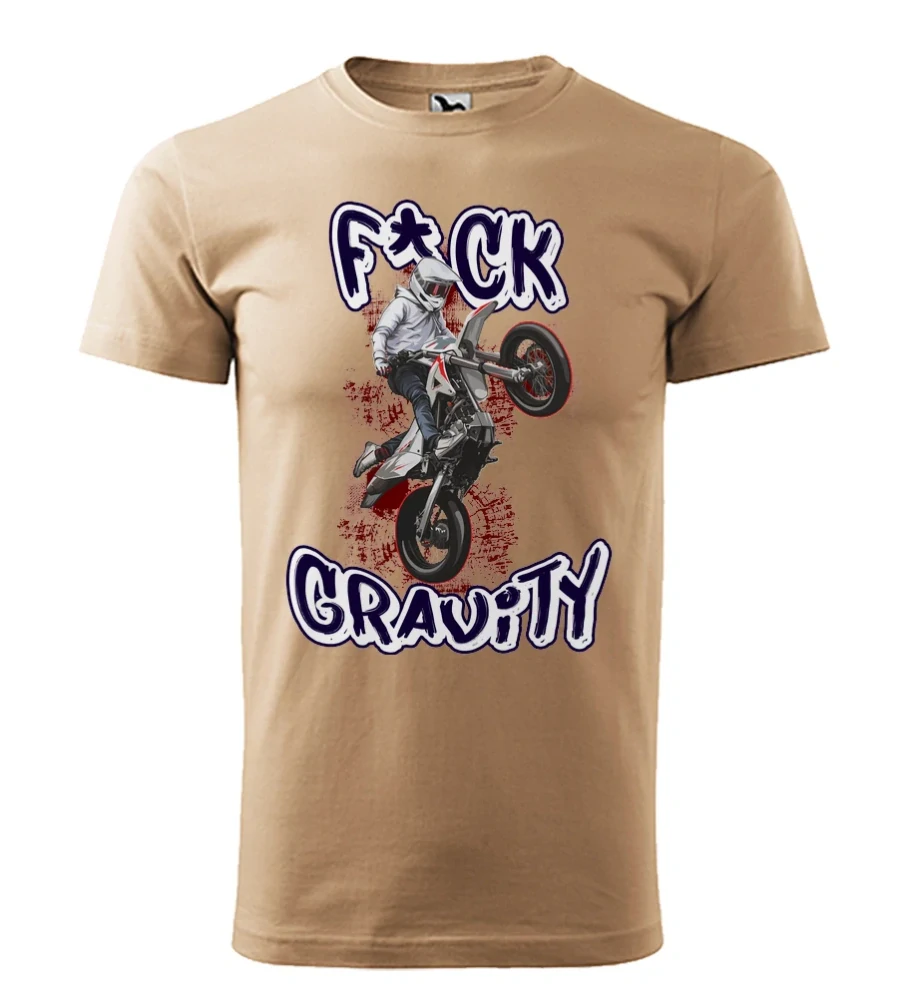 Motorkárske tričko Fuck Gravity | Pre stuntriderov