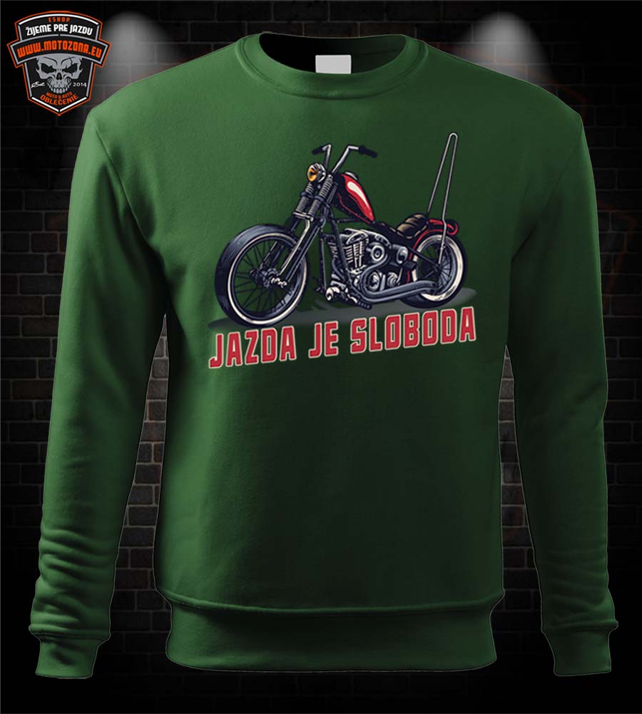 Moto mikina Jazda je sloboda