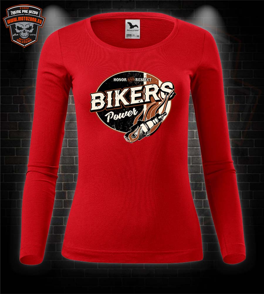 Dámske moto tričko s dlhým rukávom Bikers Power
