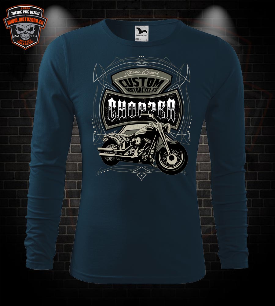 Mototričko s dlhým rukávom Custom Chopper