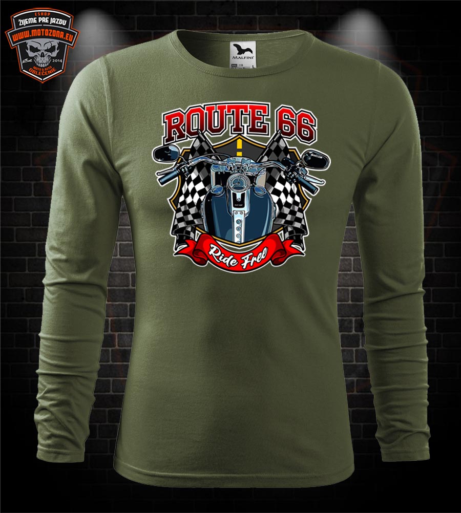 Mototričko s dlhým rukávom Route 66 - Ride Free