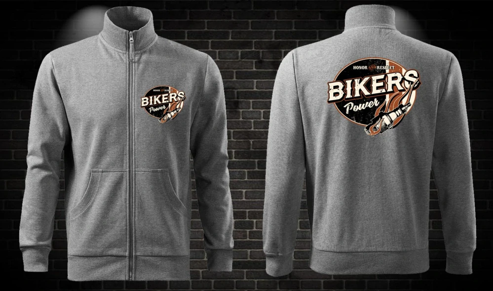 Zipsová moto mikina Bikers Power