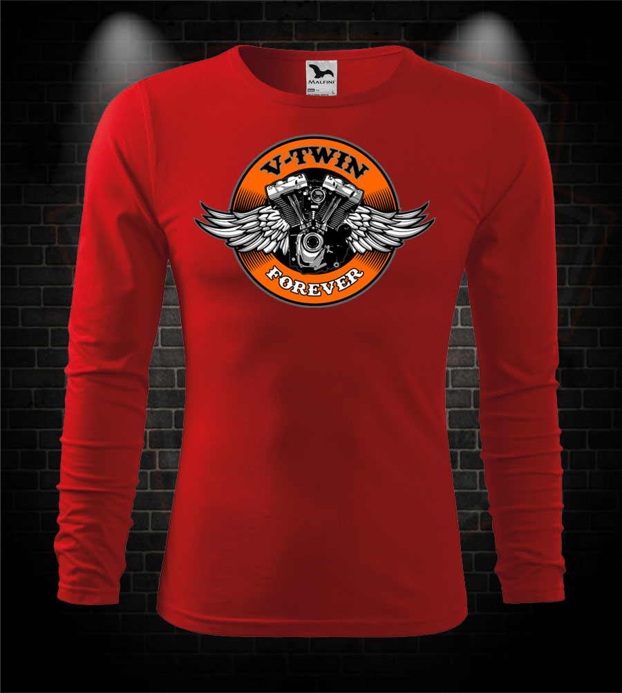 Mototričko s dlhým rukávom V-Twin Forever