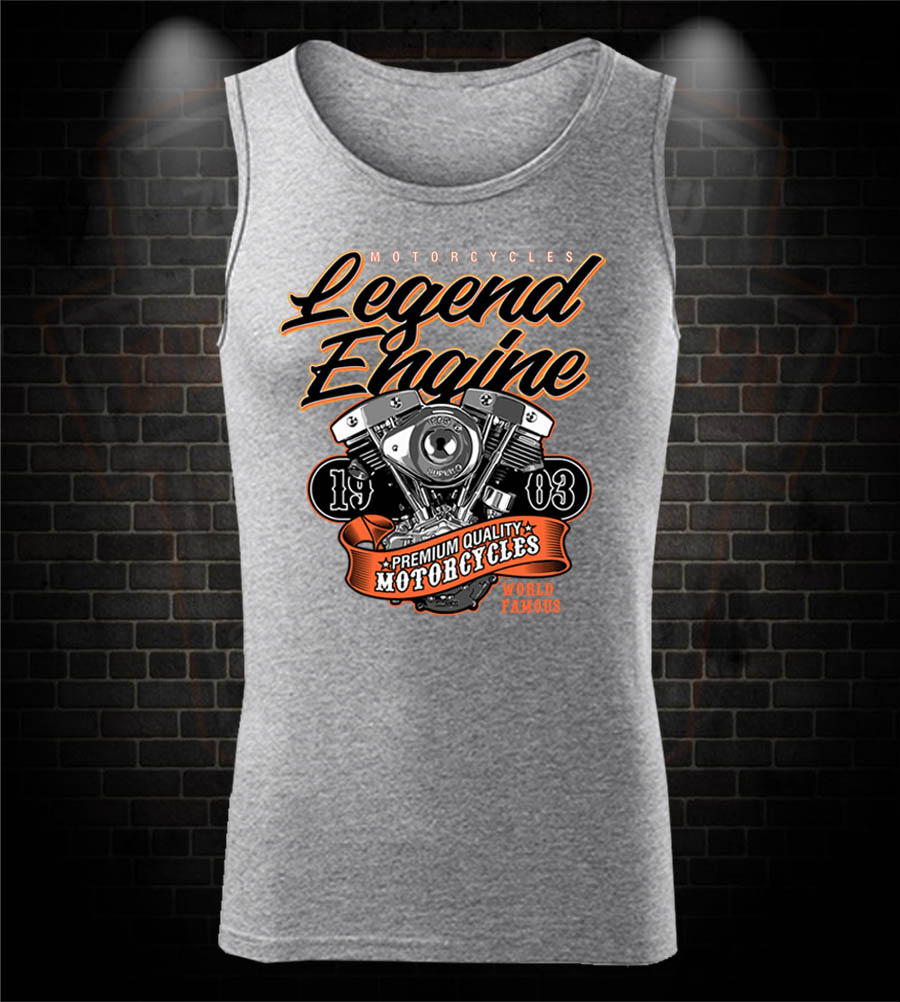 Motorkárske tielko Legend Engine - Shovelhead