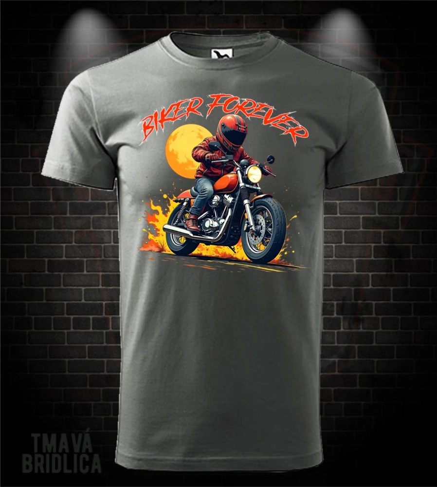 Motorkárske tričko Biker Forever