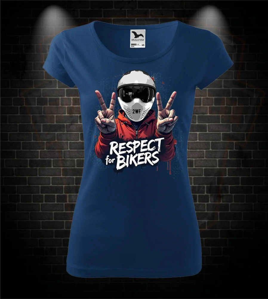 Dámske moto tričko Respect for Bikers