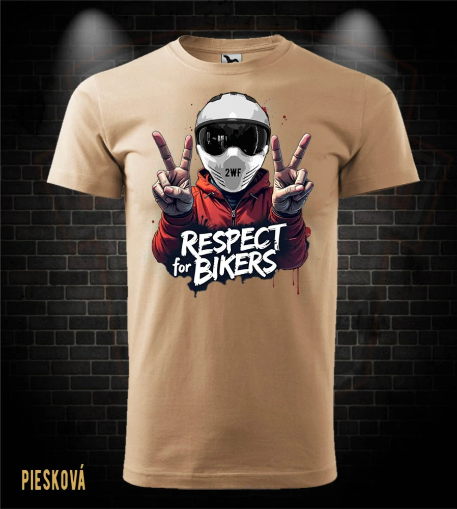 Motorkárske tričko Respect for Bikers
