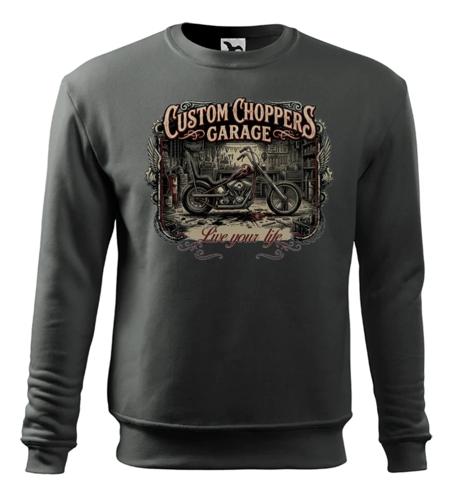 Kvalitná mikina pre motorkára – Custom Choppers Garage