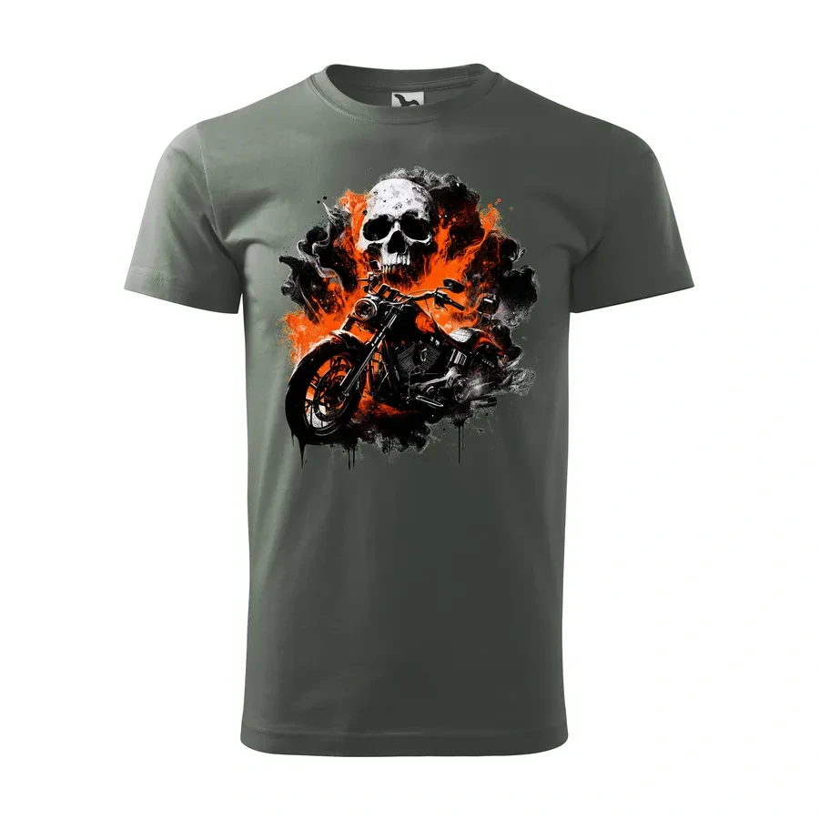 Motorkárske tričko Skull Ride | Sila a charakter