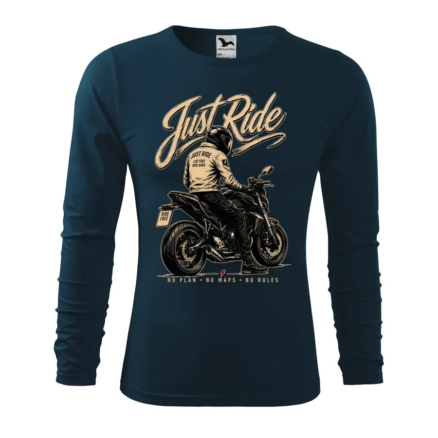 Motorkárske tričko Just Ride s dlhým rukávom