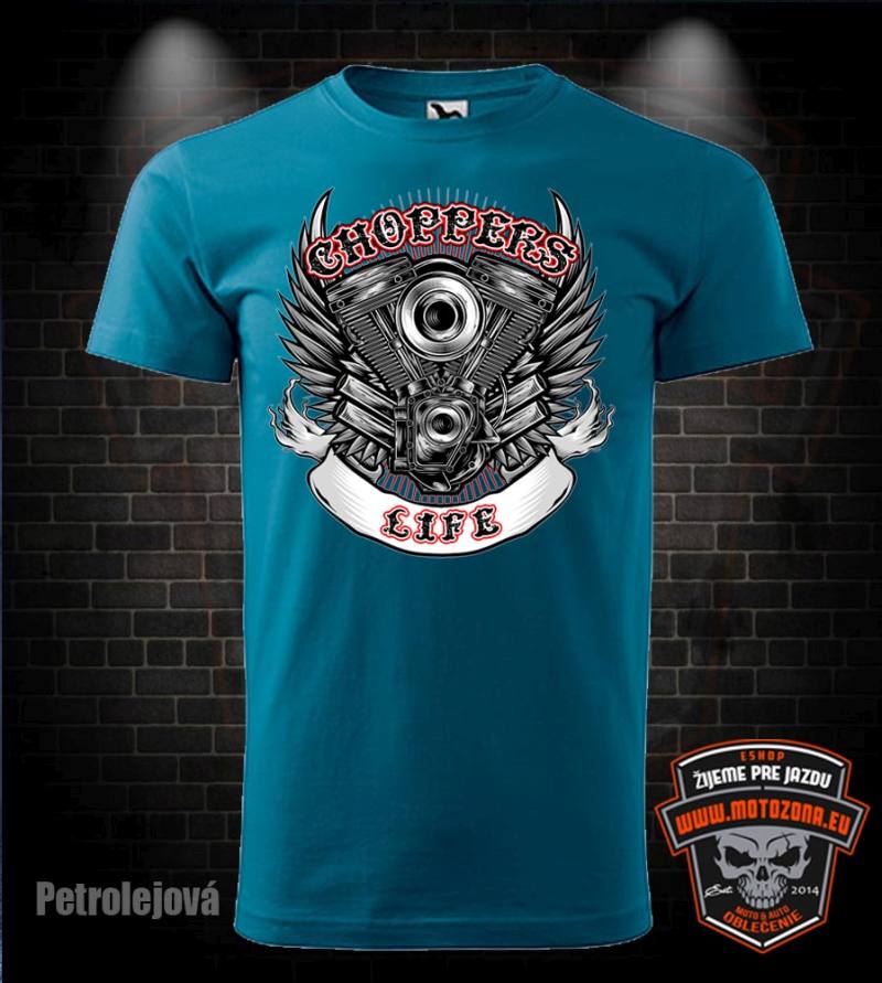 Motorkárske tričko Choppers Life