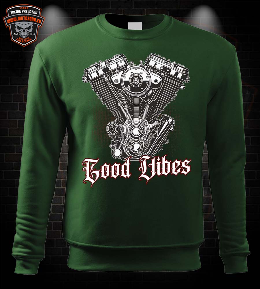 Moto mikina Good Vibes