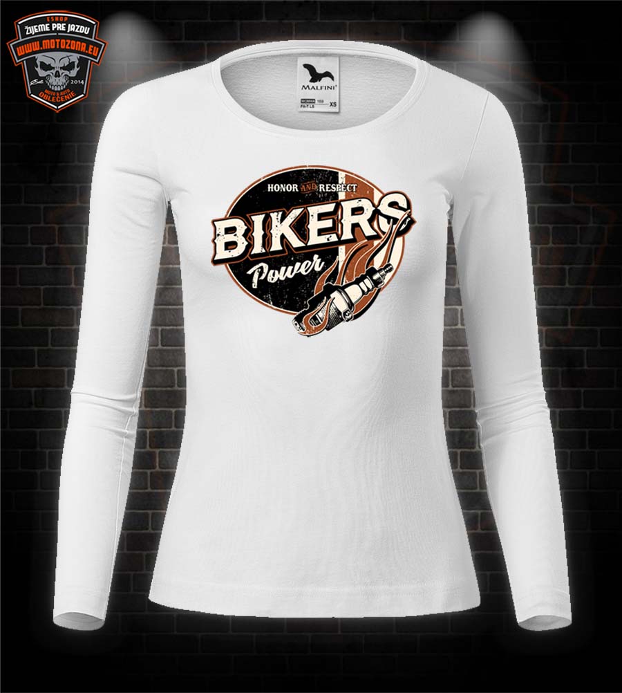 Dámske moto tričko s dlhým rukávom Bikers Power