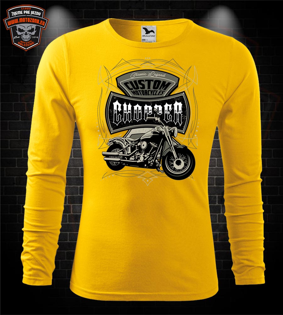 Mototričko s dlhým rukávom Custom Chopper