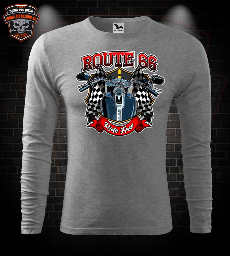 Mototričko s dlhým rukávom Route 66 - Ride Free
