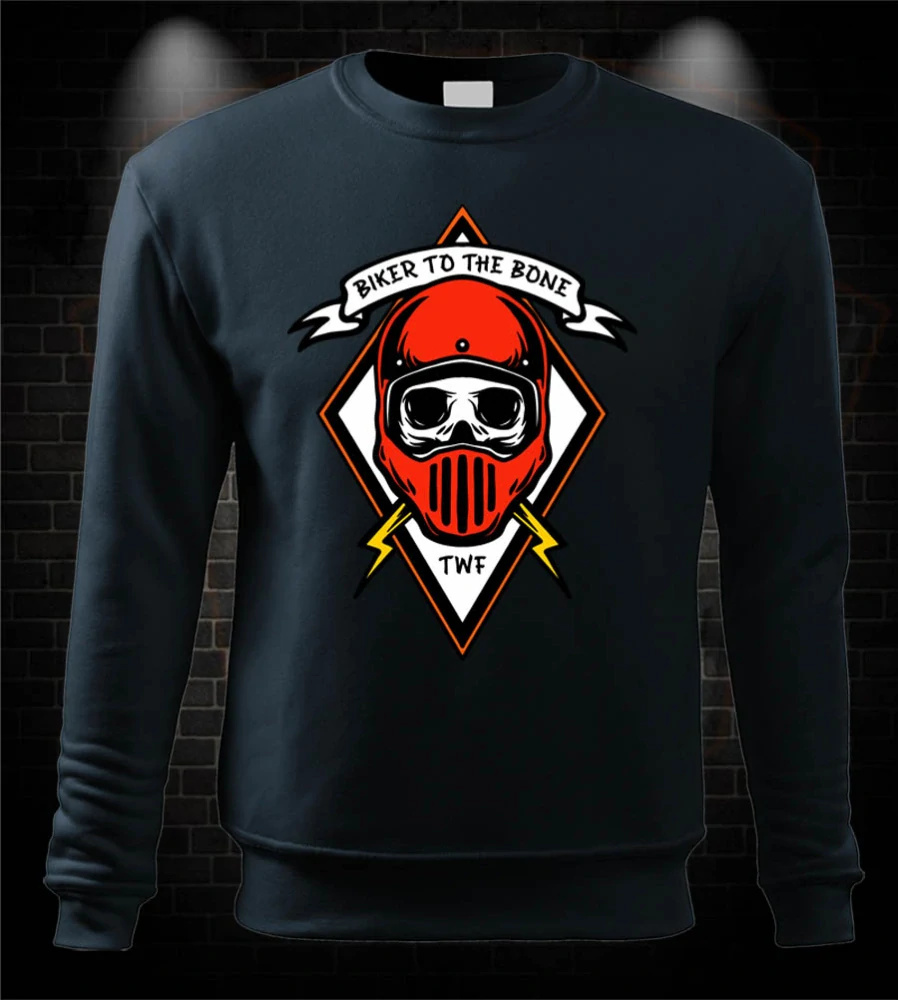 Moto mikina Biker to the bone