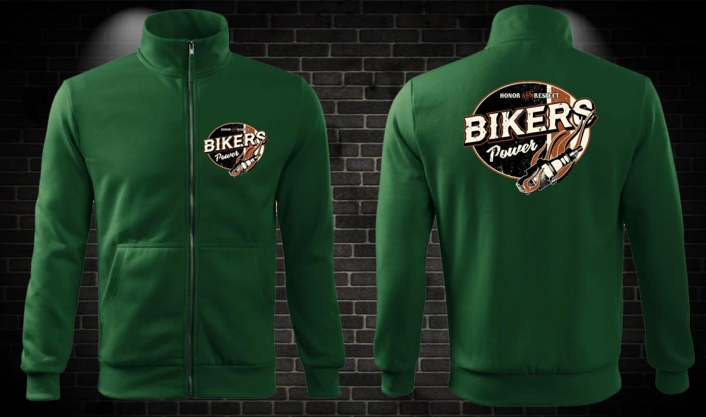 Zipsová moto mikina Bikers Power