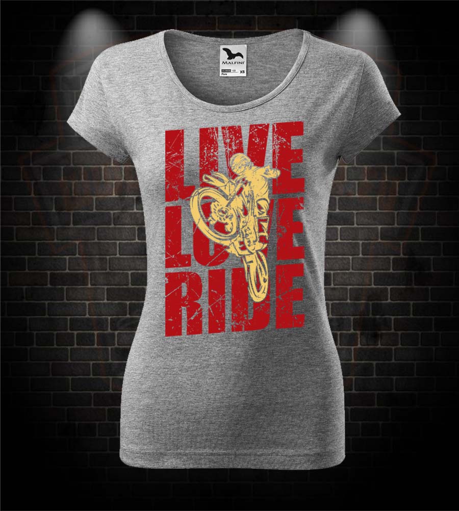 Dámske mototričko Live Love Ride - Motocross