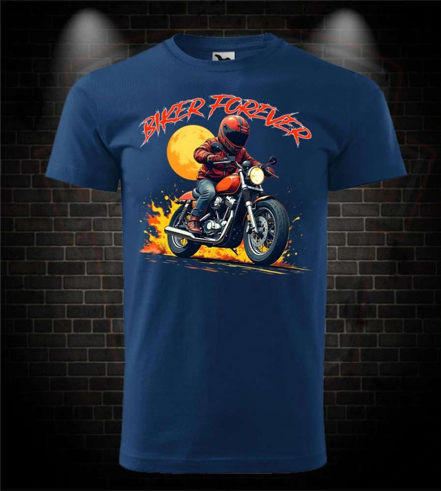 Motorkárske tričko Biker Forever