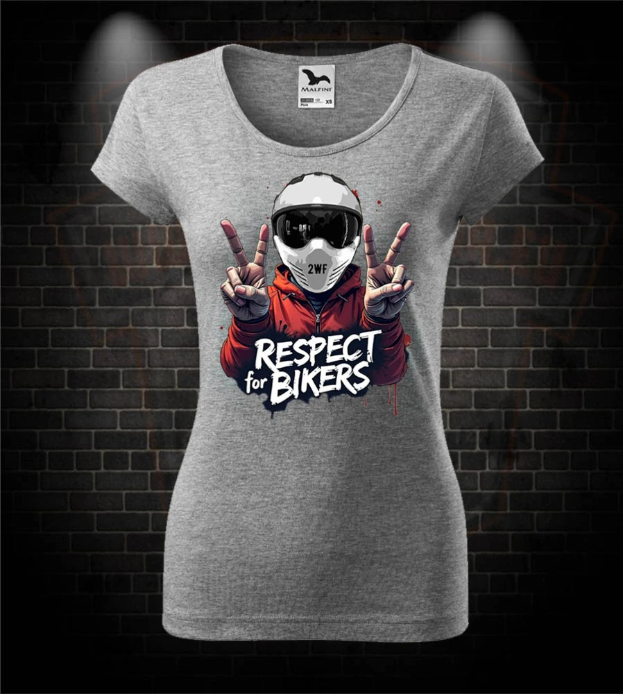 Dámske moto tričko Respect for Bikers