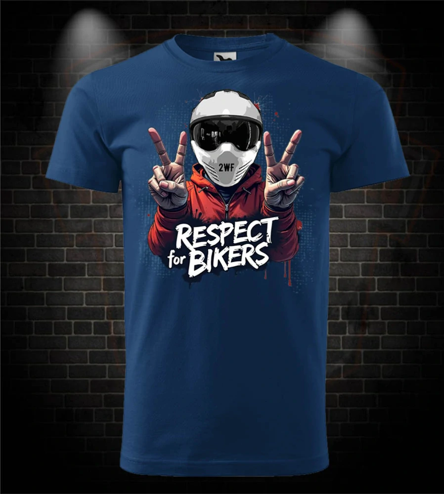 Motorkárske tričko Respect for Bikers