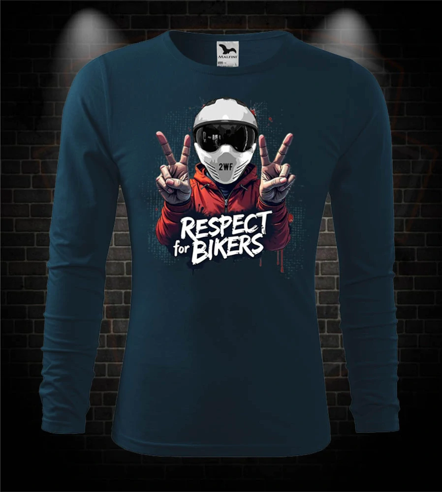 Mototričko s dlhým rukávom Respect for Bikers