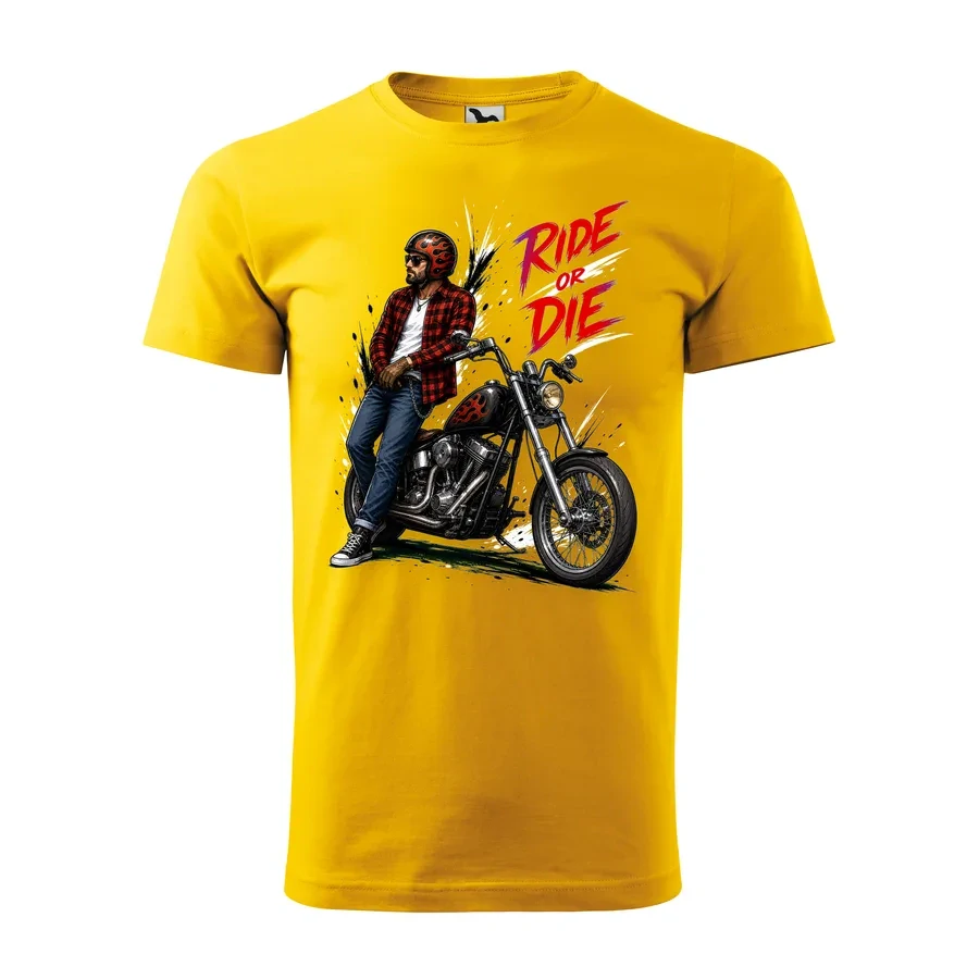 Motorkárske tričko Ride or Die - Chopper | Klasika na dvoch kolesách