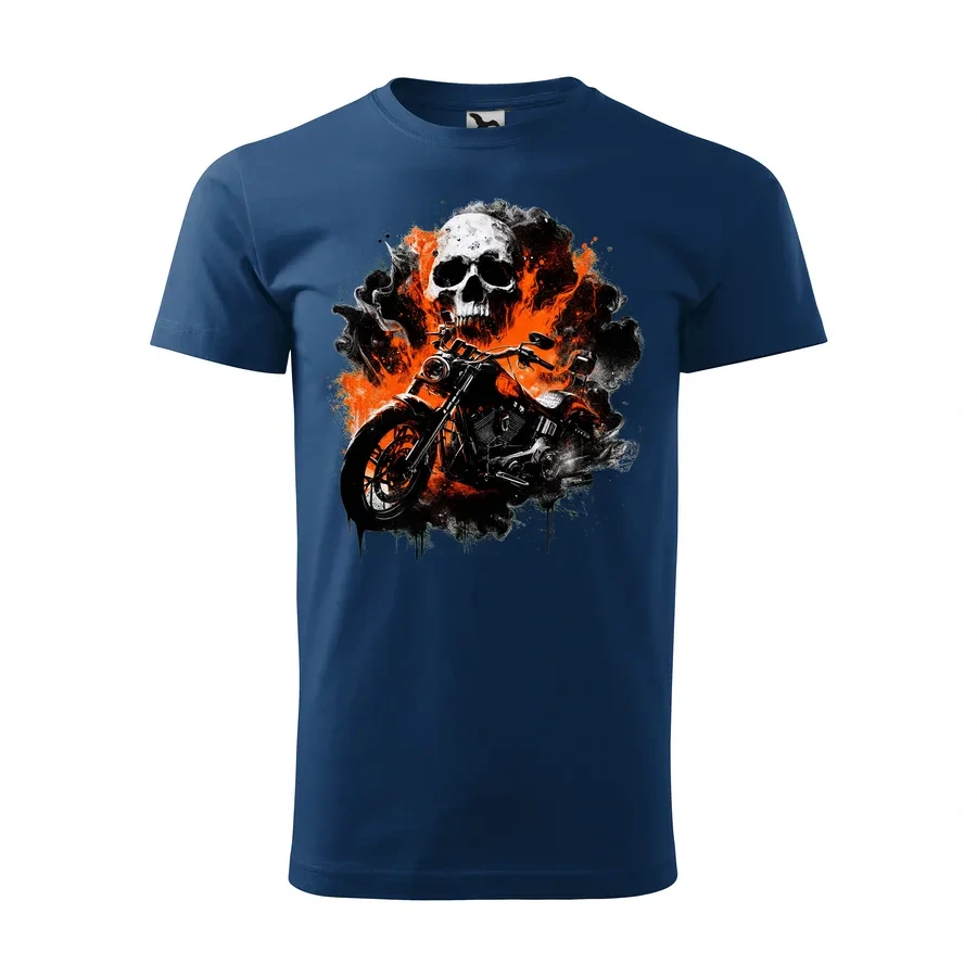 Motorkárske tričko Skull Ride | Sila a charakter