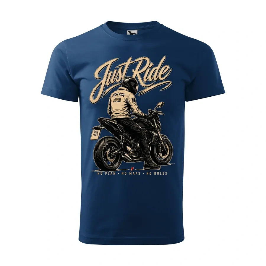 Motorkárske tričko Just Ride | Čistá radosť z jazdy