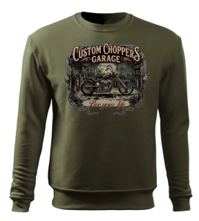 Kvalitná mikina pre motorkára – Custom Choppers Garage