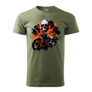 Motorkárske tričko Skull Ride | Sila a charakter
