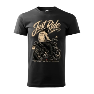 Motorkárske tričko Just Ride | Čistá radosť z jazdy