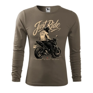 Motorkárske tričko Just Ride s dlhým rukávom