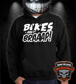 Kapucová mikina Bikes and Braaap
