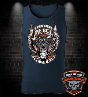 Motorkárske tielko Rebel & Pride