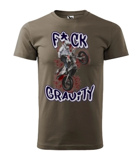 Motorkárske tričko Fuck Gravity | Pre stuntriderov