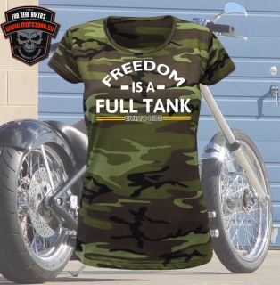 Maskáčové mototričko Freedom is a full tank